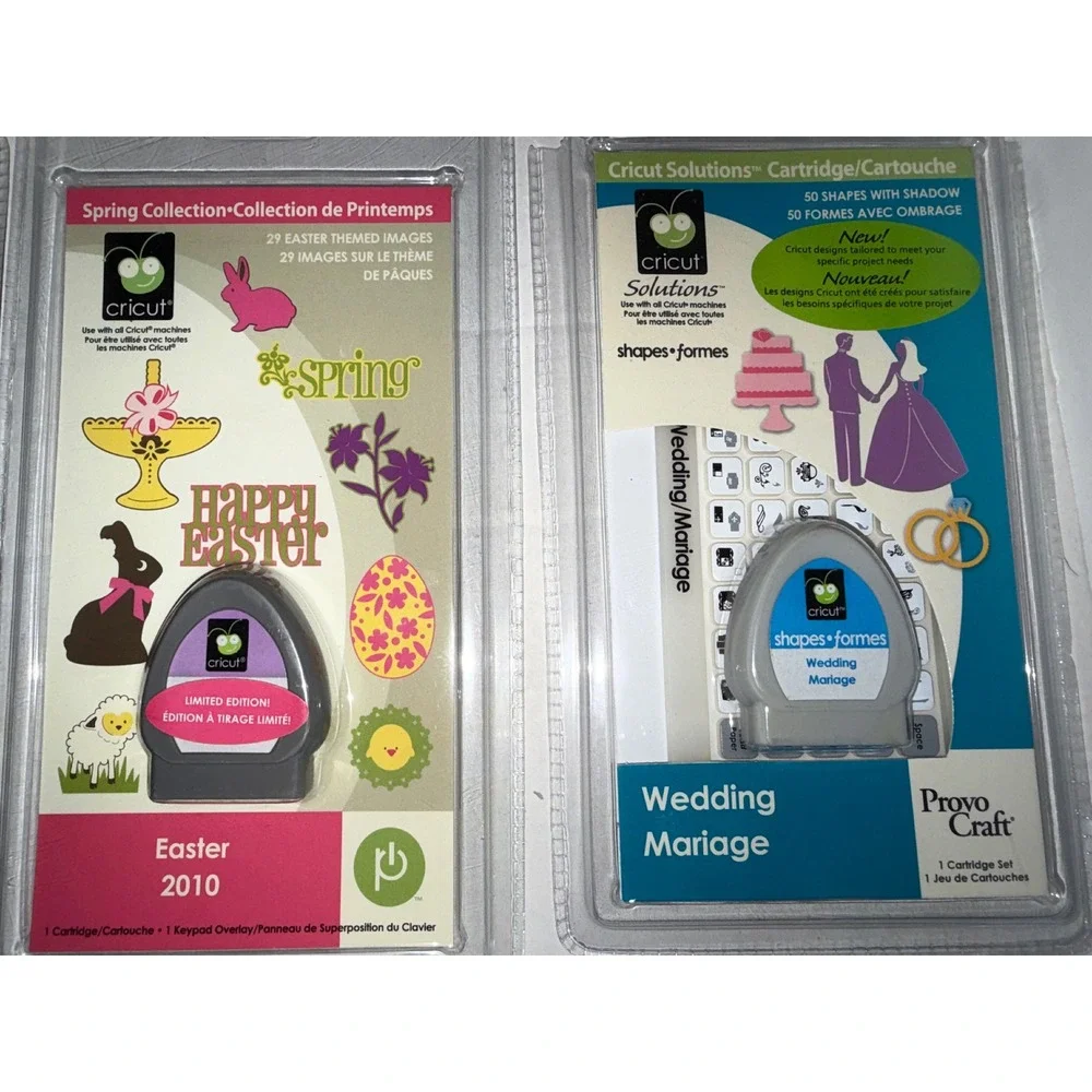 Cricut Cartridge Lot of 20 Shapes Fonts Solutions Imagine Expression Provo Craft